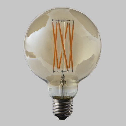 G95 Globe 6w Dimmable LED Filament Bulb (E27) EasyDim