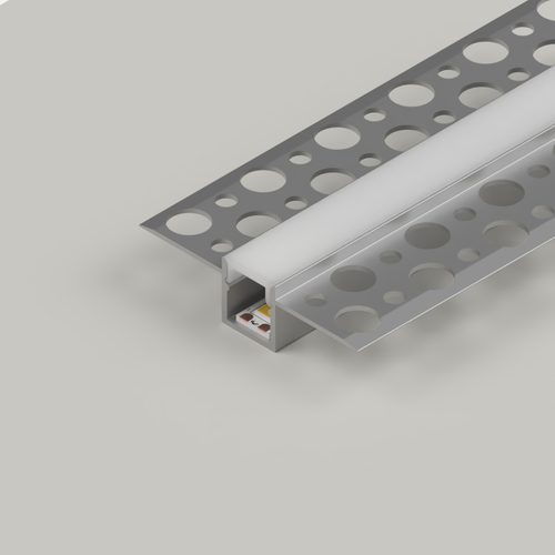 Plaster-In Slim Recessed LED Aluminium Channel, 2 Metre Length