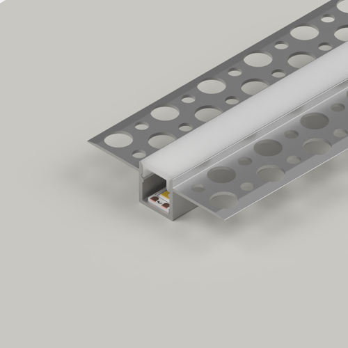 Plaster-In Slim Recessed LED Aluminium Channel, 3 Metre Length