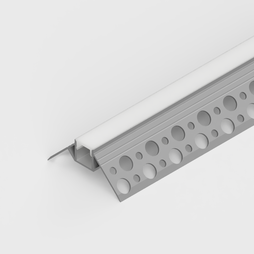 Plaster-In Recessed Outer Corner LED Aluminium Profile