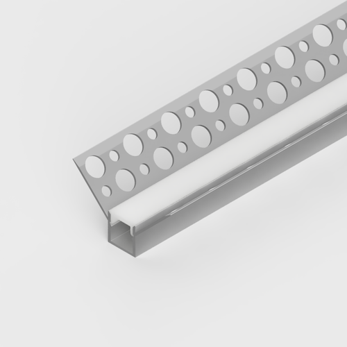 Plaster-In Recessed Inner Corner LED Aluminium Profile