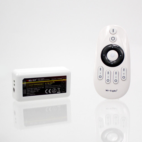 Handheld 4 Zone Remote Control and Receiver, 12/24V, For Single Colour LED Tape