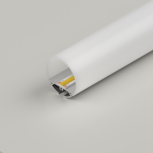 Suspendable Circular Aluminium Channel 30mm, 2 Metre Length