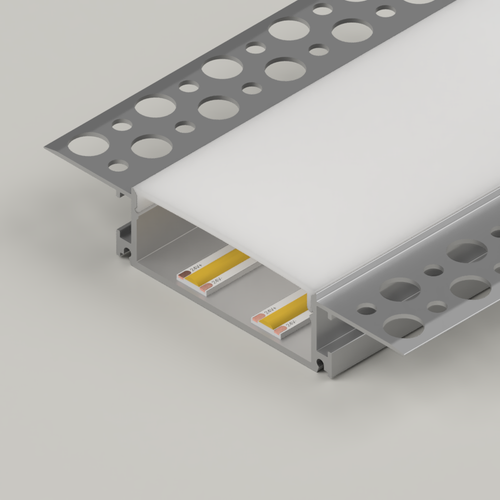 Extra Wide Plaster-in Profile 98mm, 2 Metre Length