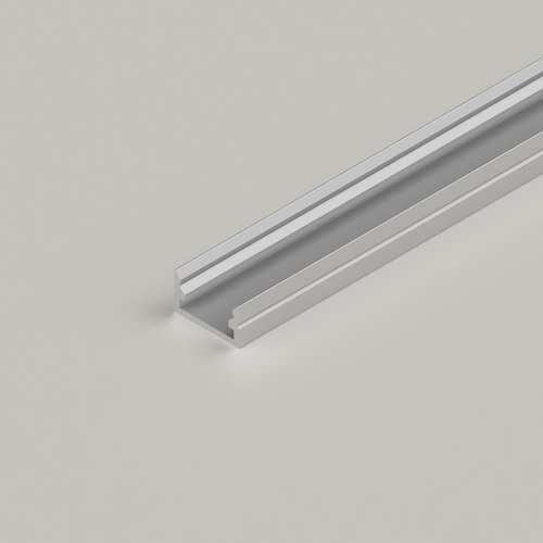 Mini Aluminium Profile 12x7mm, Silver, 3 Metre Length