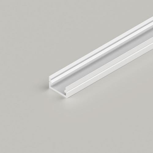 Mini Aluminium Profile 12x7mm, White, 2 Metre Length