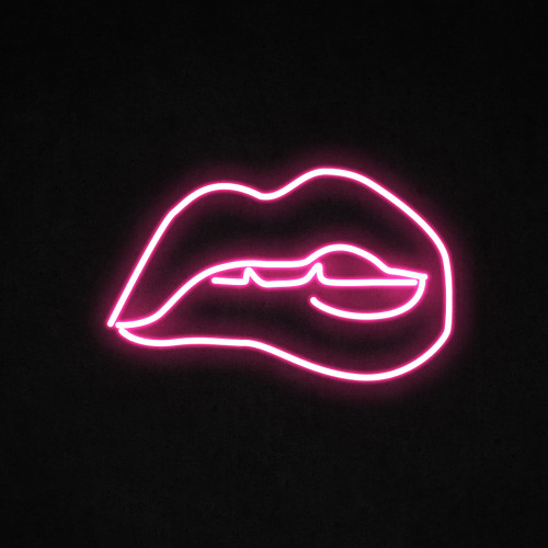 Biting Lip LED Neon Sign