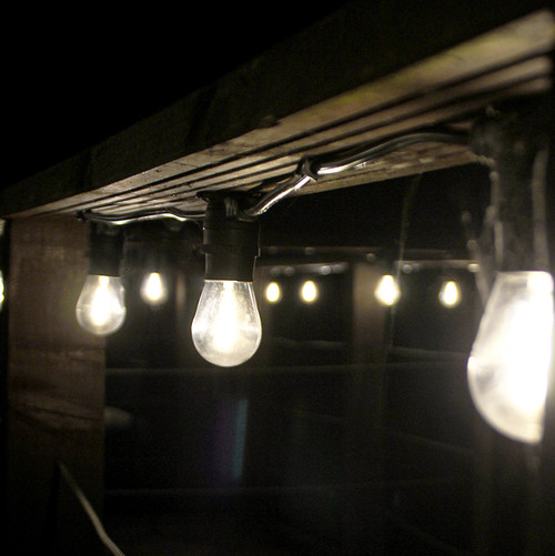 20 Metre, 40 Clear S14 Lamp Festoon String, 500mm Spacing with 40 bulbs, B22, Warm White4