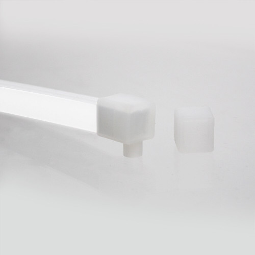 Set of 4 Silicone Endcaps for Midi 13x12 Neon Flex, Left/Right Outlet