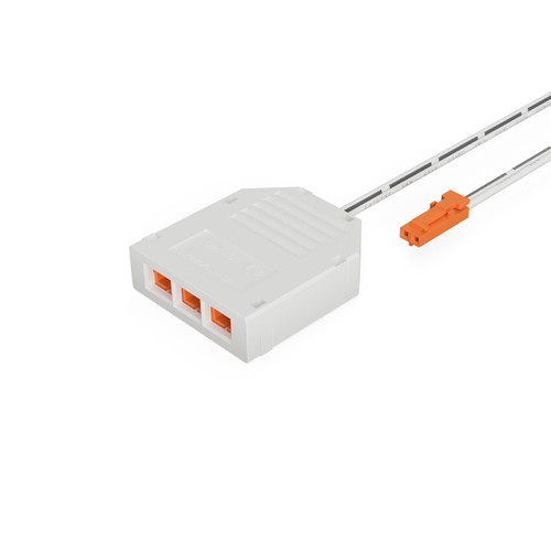 Syndeo Plug and Play 3 Way Splitter Socket for LED Tape and Components, 12V