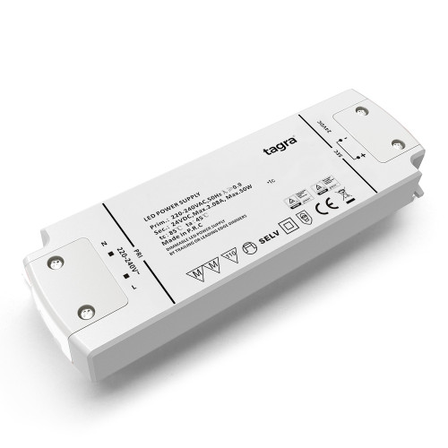 Tagra® Professional 24V TRIAC Dimmable Constant Voltage LED Driver 50W