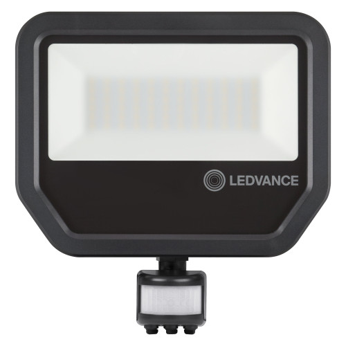 LEDVANCE 50W LED Floodlight - IP65 - With PIR - 5500Lm - 3000K