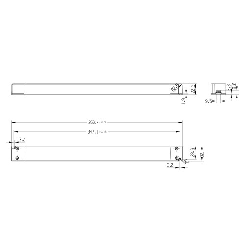 Tagra® Slimline Professional 24V Constant Voltage LED Driver 200W