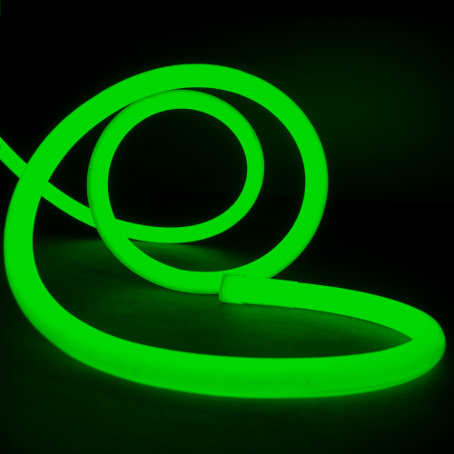 Essential LED Neon Flex , 18mm, Circular 360°, Green, 50 Metre Reel
