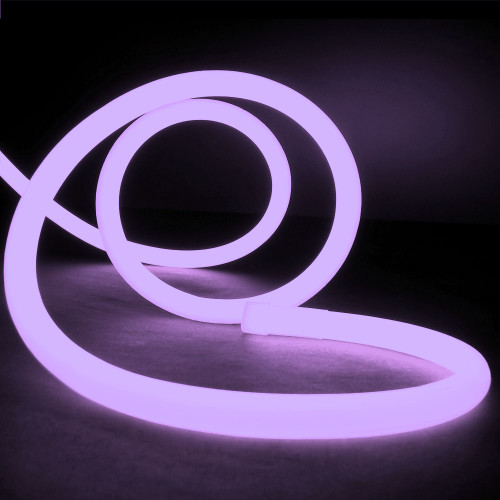 Essential LED Neon Rope Flex, 18mm, Circular, Light Pink, 50 Metre Reel