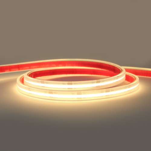 24V Professional COB Spotless LED Strip Light, 11.2w p/m 2700K CRI>90, IP67, 5 Metre Reel