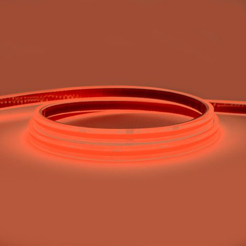 24V Professional COB Spotless LED Strip Light, 11.2w p/m Red, IP67, 5 Metre Reel