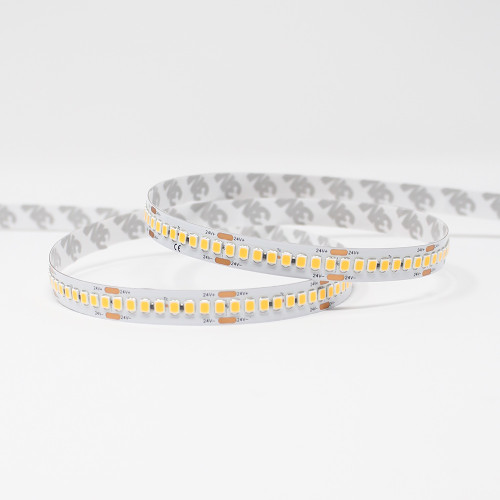 24V Professional Super Bright Series LED Strip Light, 22w p/m, 240 LEDs p/m, CRI>80, 2700K, 50 Metre Reel, IP65 Nano