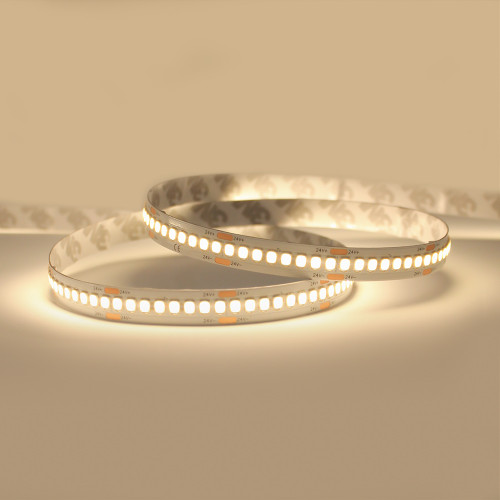 24V Professional Super Bright Series LED Strip Light, 22w p/m, 240 LEDs p/m, CRI>80, 3000K, 5 Metre Reel, IP65 Nano