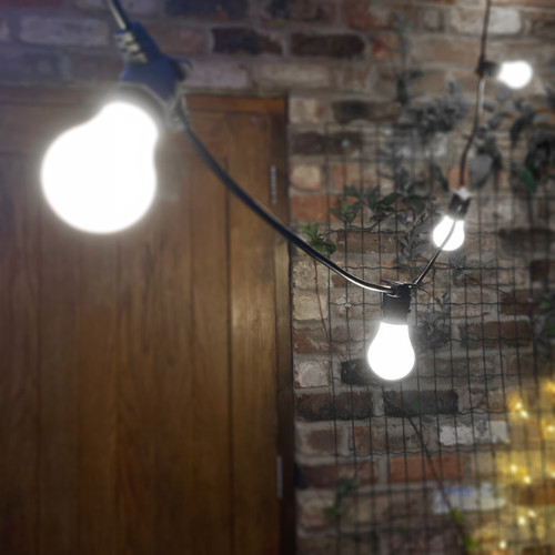 Core Series 20 Metre Connectable Festoon String Light Kit, 1000mm Spacing with 20 LED Bulbs