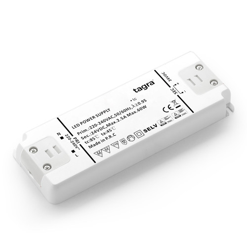 Tagra® Professional 24V Constant Voltage LED Driver 60W