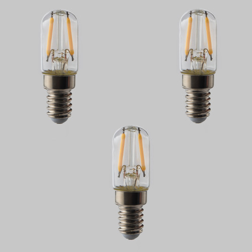 Pack of 3 Pygmy T20 LED Filament Lamps - E14 - 160lm - 2700K - Dimmable