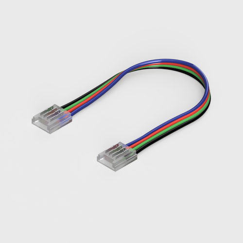 Solderless Corner Connector Kit for 10mm IP20 RGB LED Strip Lights, Pack of 2