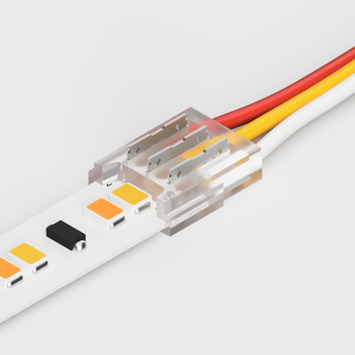 Solderless Tape to Wire Connector Kit for 10mm IP20 CCT LED Strip Lights, 10 Pack