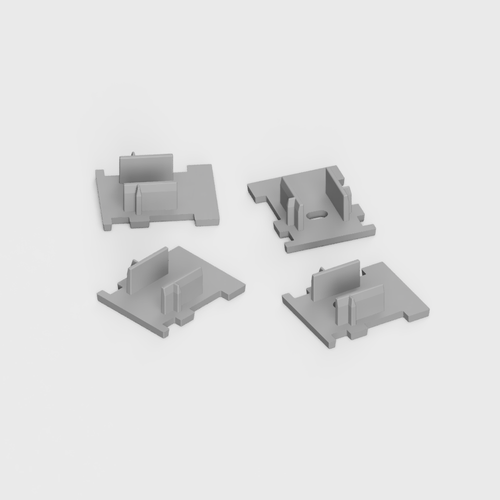 Pack of 4 End Caps For 26mm x 21mm Walk Over Profile