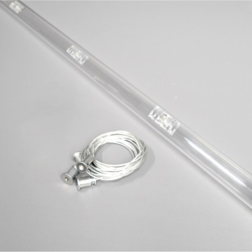 Horizontal Suspension PC Kit for  25mm 360 Bend LED Neon Flex 25mm, 1 Metre Length