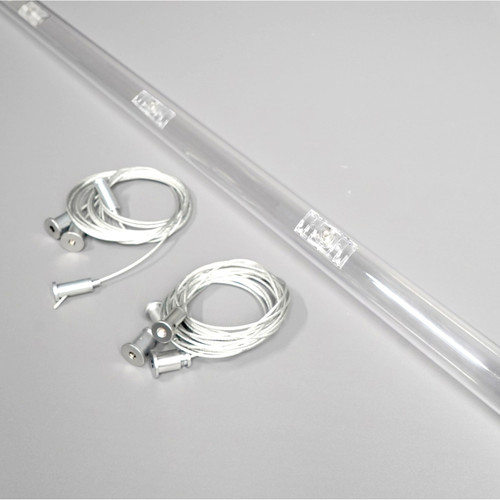 Horizontal Suspension PC Kit for 25mm 360 Bend LED Neon Flex, 2 Metre Length