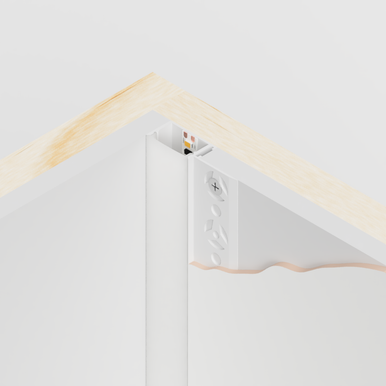 Plaster In LED Aluminium Profile 46.8mm x 14.5mm, 2 Metre Length