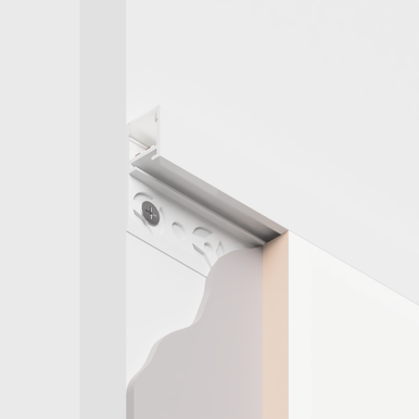 Slim Plaster In Wall Washer LED Aluminium Profile 36mm x 13.1mm