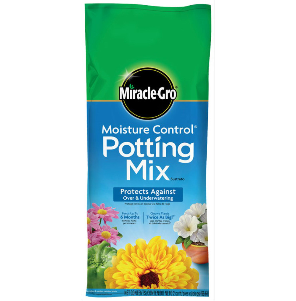 MIRACLE-GRO POTTING MIX MOISTURE CONTROL 2 CF - The Shoppes at Steve's Ace  Home & Garden