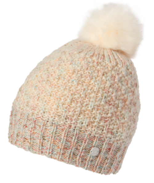 GIRLS BEANIE BRIBIE WHITE MULTI ONE-SIZE