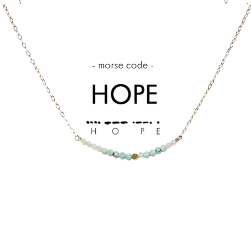 MORSE DAINTY NECKLACE HOPE