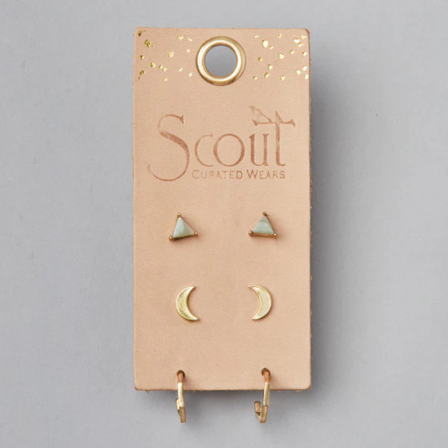 ELLA STUD EARRING TRIO PACK - GOLD