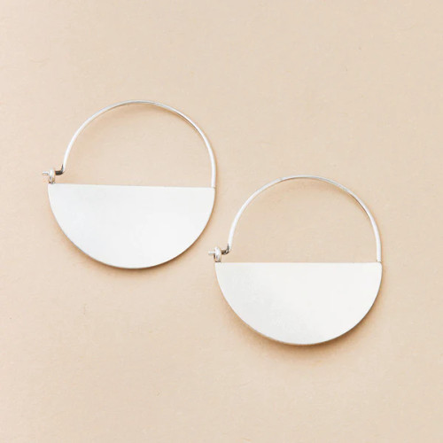 HOOP EARRING- LUNAR STERLING SILVER