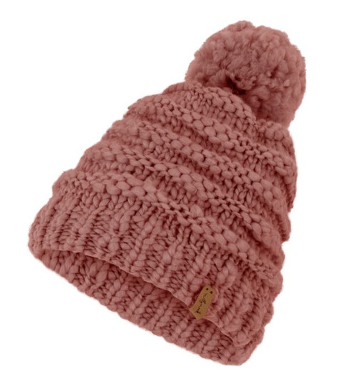 GIRLS BEANIE DURRAS DUSTY PINK OS