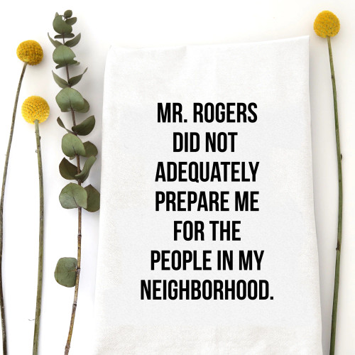 MR ROGERS TEA TOWEL