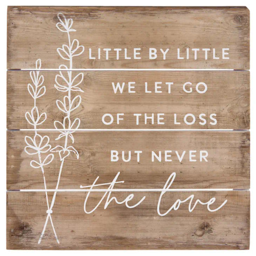 LET GO OF LOSS PALLET 6"X 6"