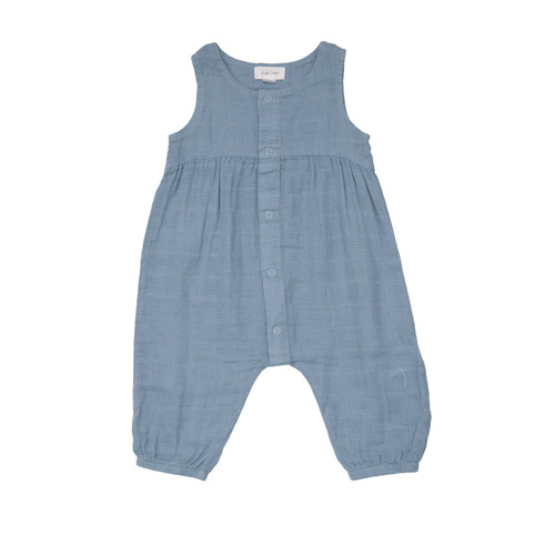SNAP FRONT ROMPER CHAMBRAY