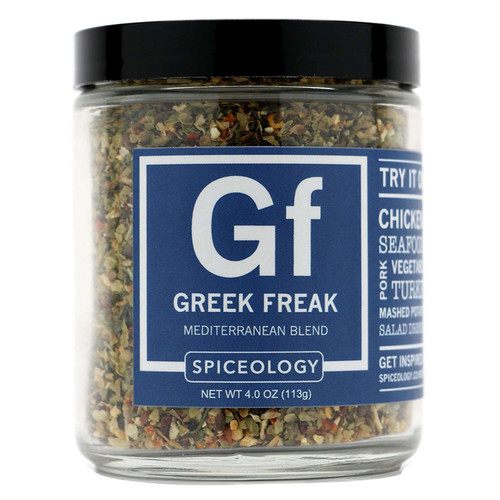 Spiceology Greek Freak Mediterranean Blend Seasoning Rub 4 oz