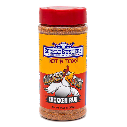 SUCKLEBUSTERS CLUCKER DUST BBQ RUB 14.25 OZ