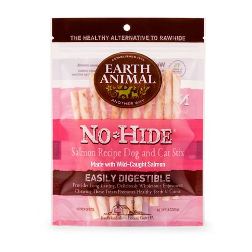 EARTH ANIMAL DOG NO-HIDE STIX SALMON SMALL