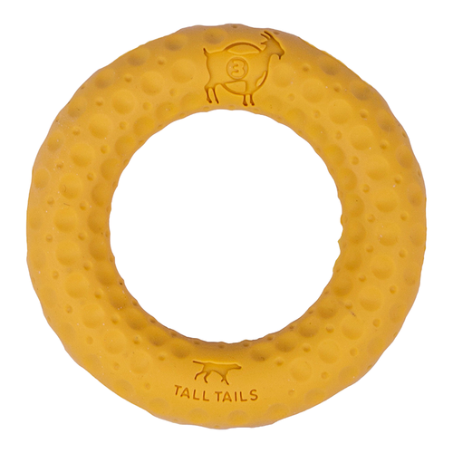 TALL TAILS DOG GOAT RING YELLOW 3"