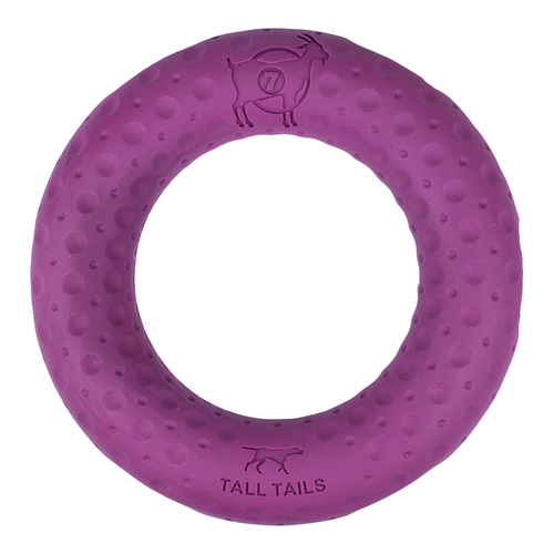 TALL TAILS DOG GOAT RING PURPLE 7"