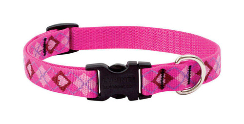 LUPINE PET ORIGINAL DESIGNS MULTICOLOR PUPPY LOVE NYLON DOG ADJUSTABLE COLLAR