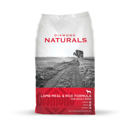 DIAMOND NATURALS ADULT LAMB AND RICE DRY DOG FOOD GRAIN FREE 40 LB