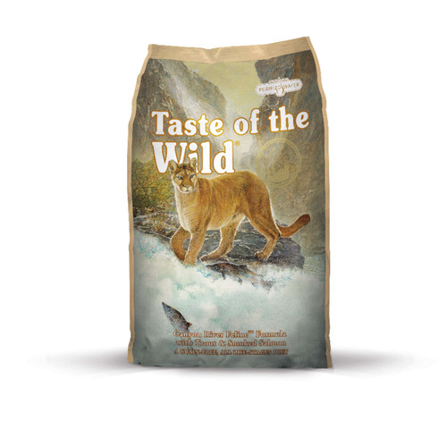 TASTE OF THE WILD CANYON RIVER FELINE ALL AGES TROUT & SMOKED SALMON DRY CAT FOOD GRAIN FREE 14 LB